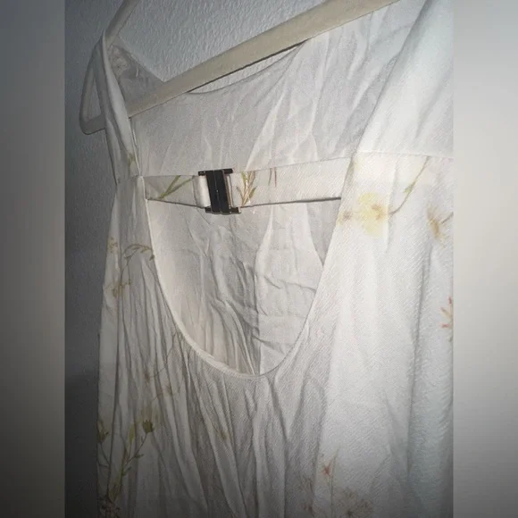 Sancia White Washed Floral Long Dress Size Medium - Picture 3 of 8